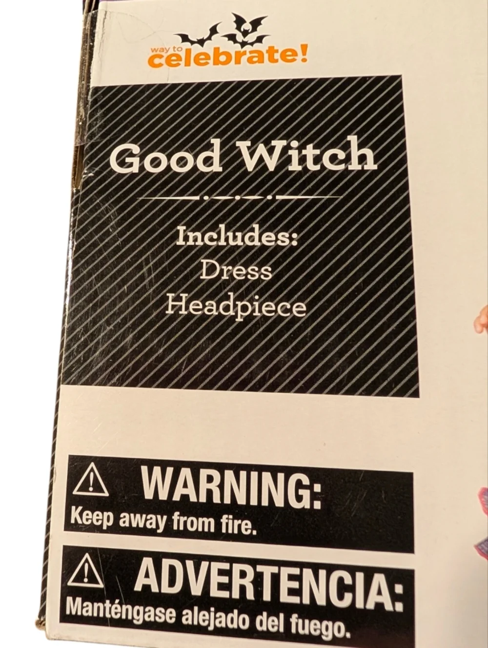 Way To Celebrate Infants Good Witch Costume Dress And Headband Size 6-12 Months